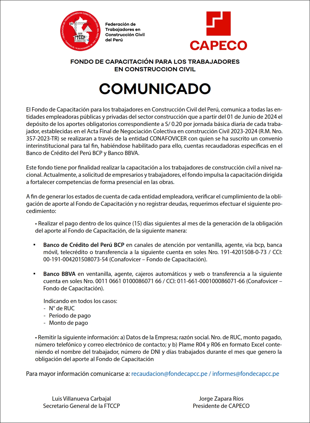 Comunicado